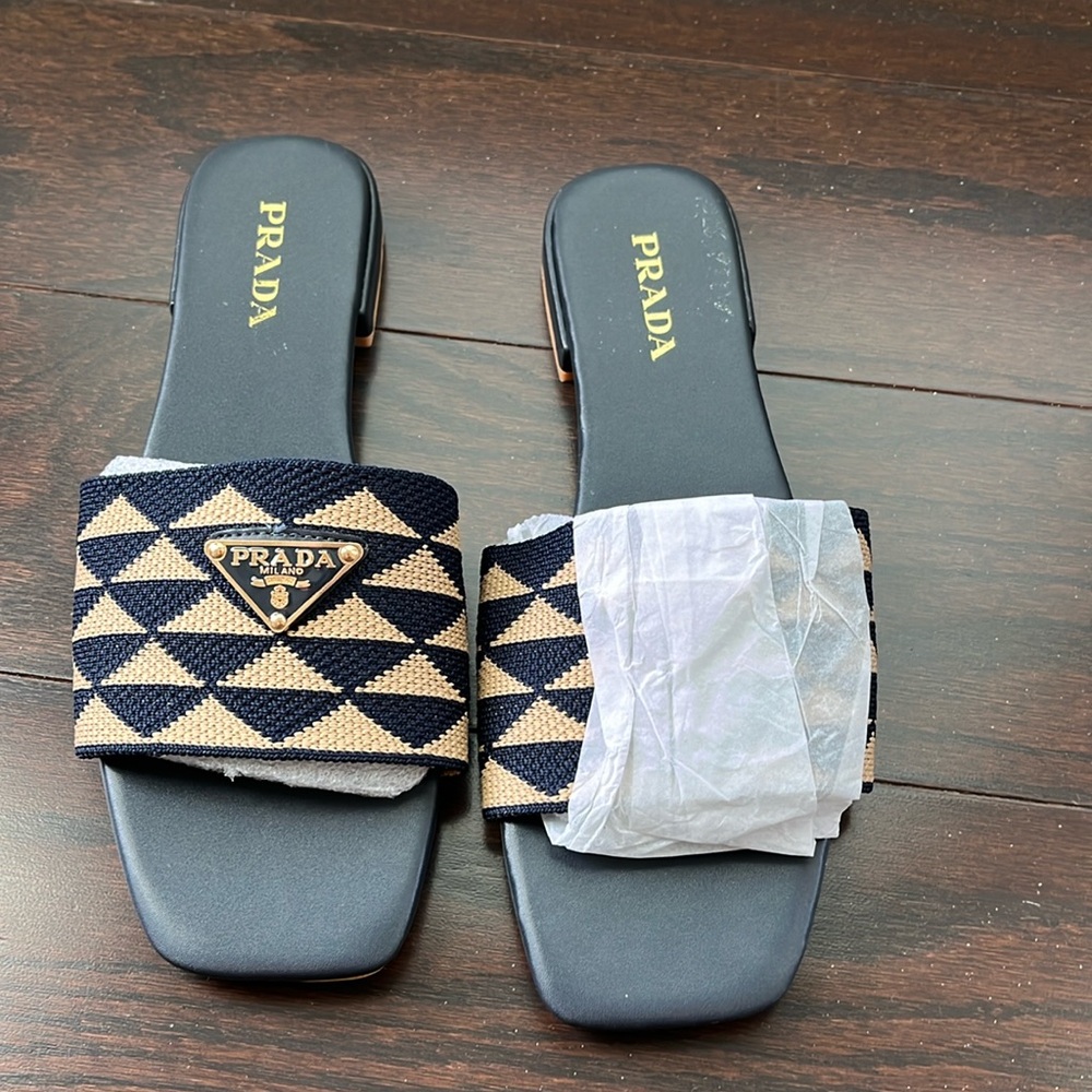 Prada fabric slides